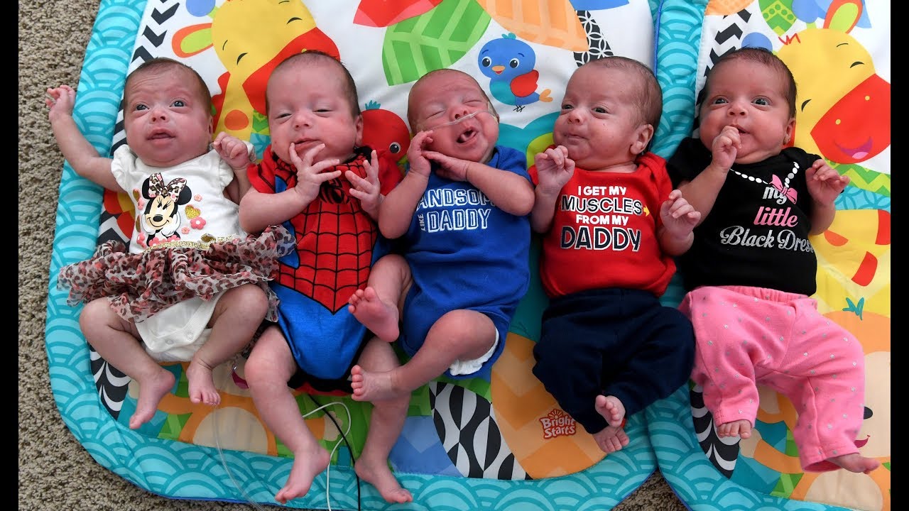 Quintuplets at home: Parents’ suddenly surreal life with 7 kids