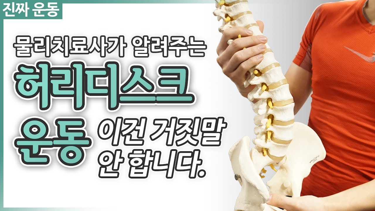 허리디스크 운동, 이건 거짓말 안 합니다 - 물리치료사가 가르치는 진짜 운동!