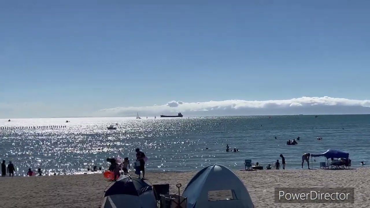 花火の前に浜の宮ビーチで遊んでた