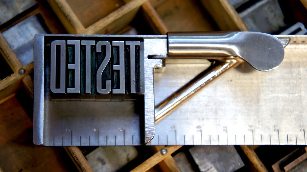 Tested Learns the Craft of Letterpress Printing