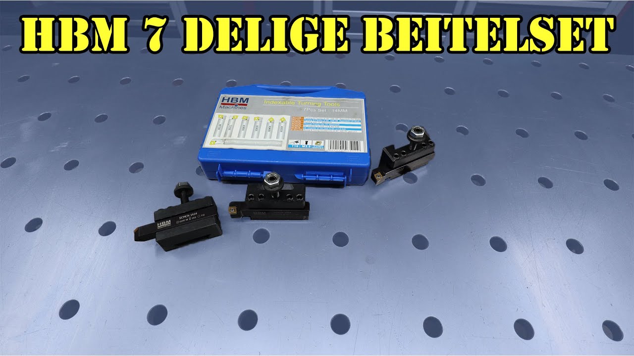 HBM 14 x 14 mm - 7 Delige Beitelset Met HM Wisselplaten