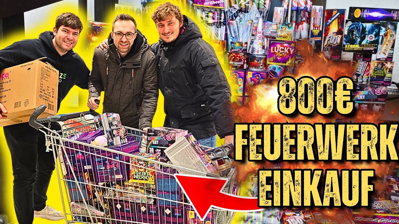 800€ FEUERWERK-EINKAUFSTOUR 2025/26 😍🔥