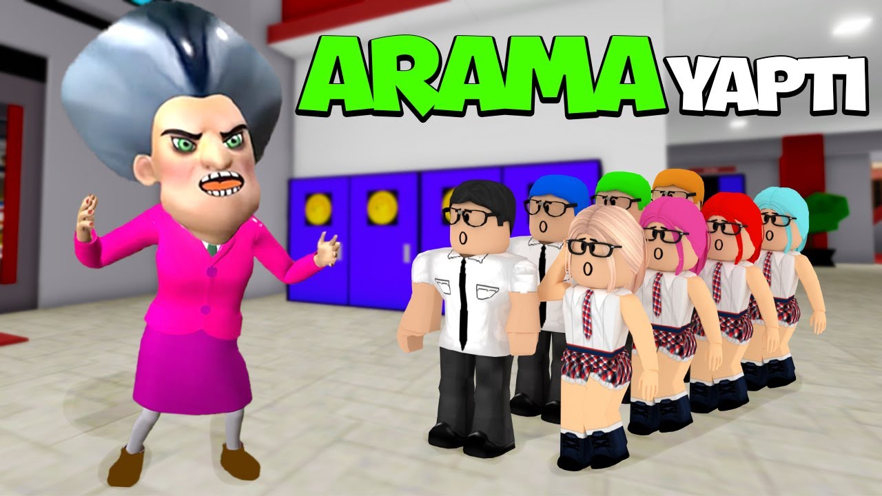 SCARY TEACHER OKULDA ARAMA YAPTI 😱 ROBLOX BROOKHAVEN 🏡 RP