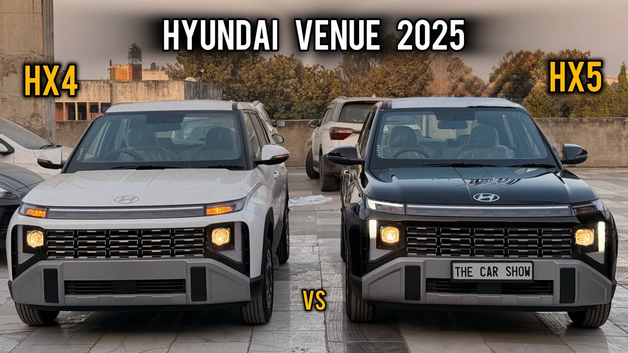New Hyundai Venue Facelift 2025 🔥 Venue HX4 vs Venue HX5 | Black vs White colour | Rs 35000/- GAP
