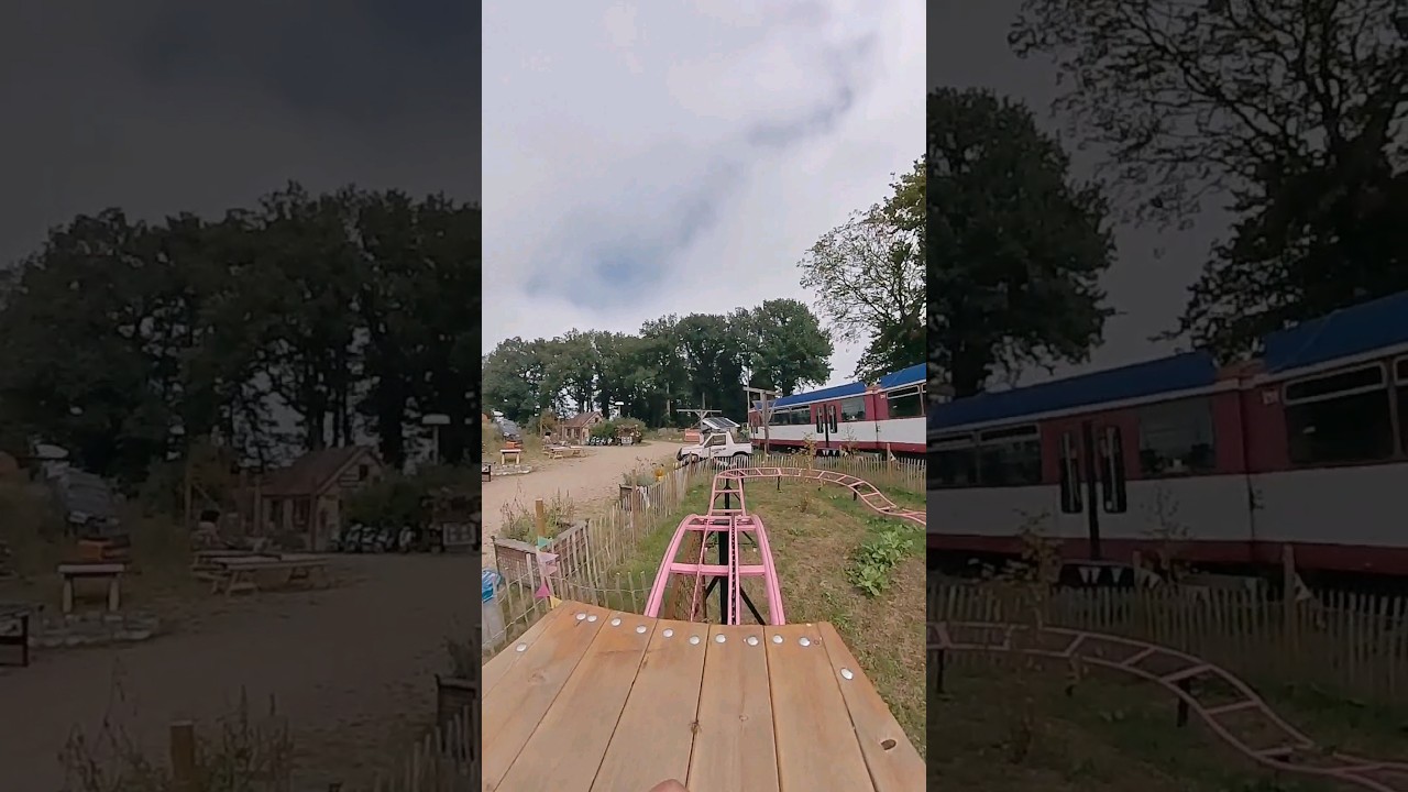 Achterbahn mit Fahrrad-Antrieb im @Kliemannsland  #achterbahn #kliemannsland #freizeitpark #onride