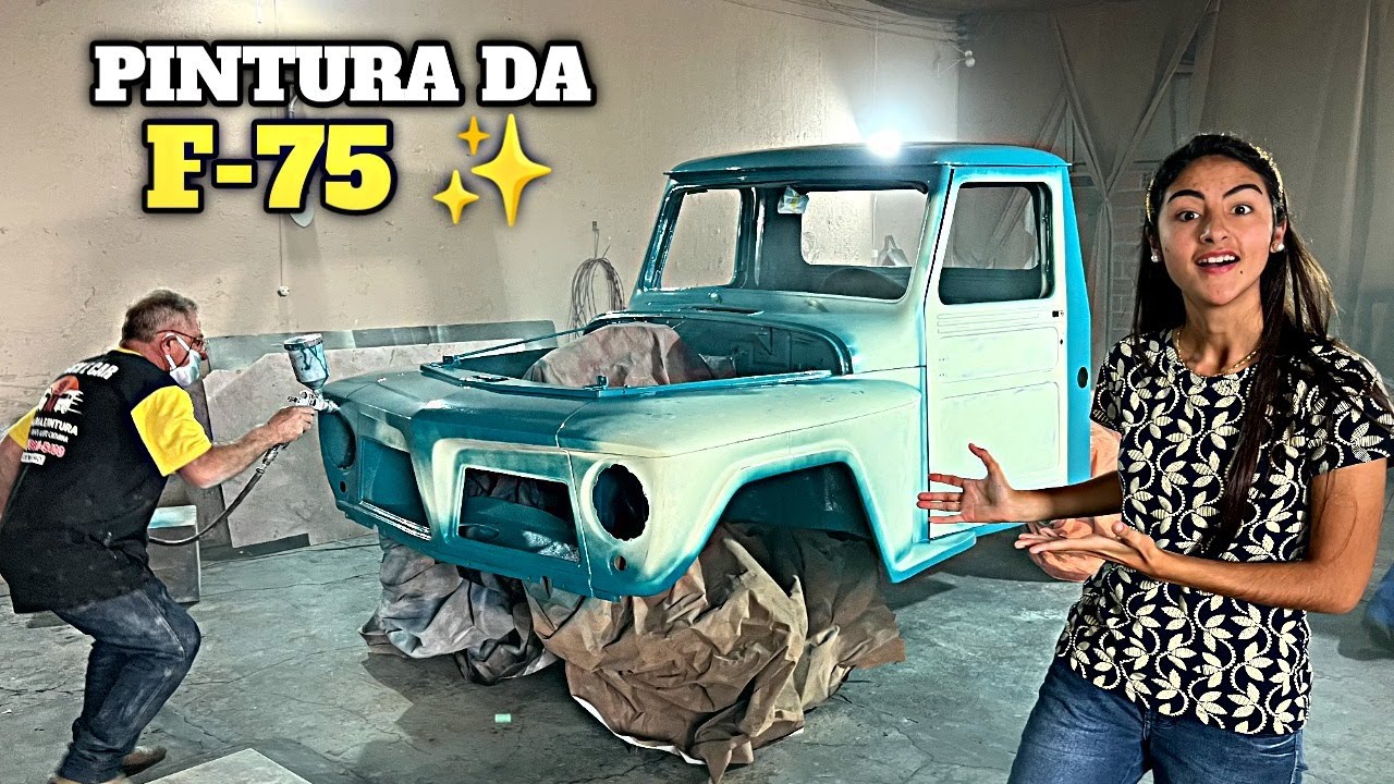 PINTURA COMPLETA DA F-75 WILLYS 1969 *PEDACINHO DE CÉU*