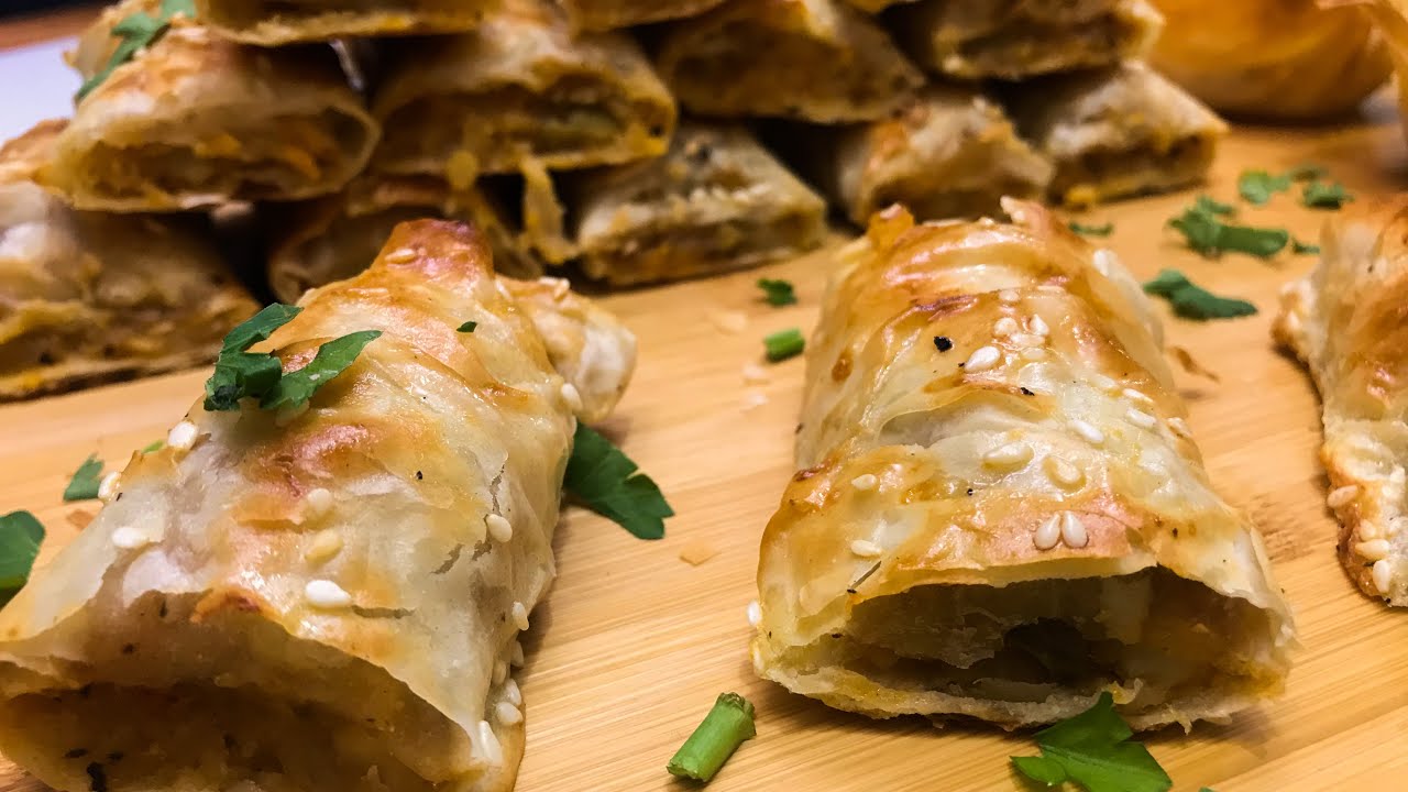 Potato Borak Recipe - B&ouml;rek Using Phyllo Pastry (English)