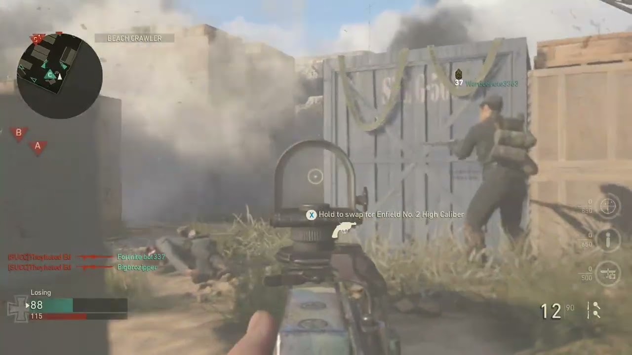 Playing Call of Duty® ww2 multiplayer