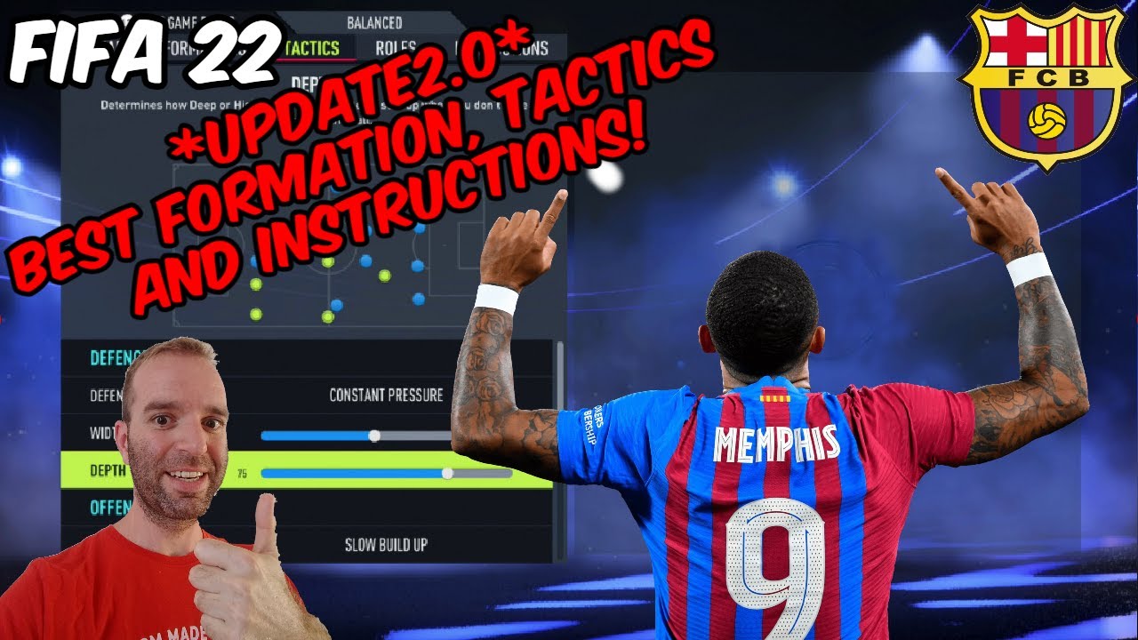 *UPDATE 2.0* FIFA 22 - BEST FC BARCELONA Formation, Tactics and Instructions