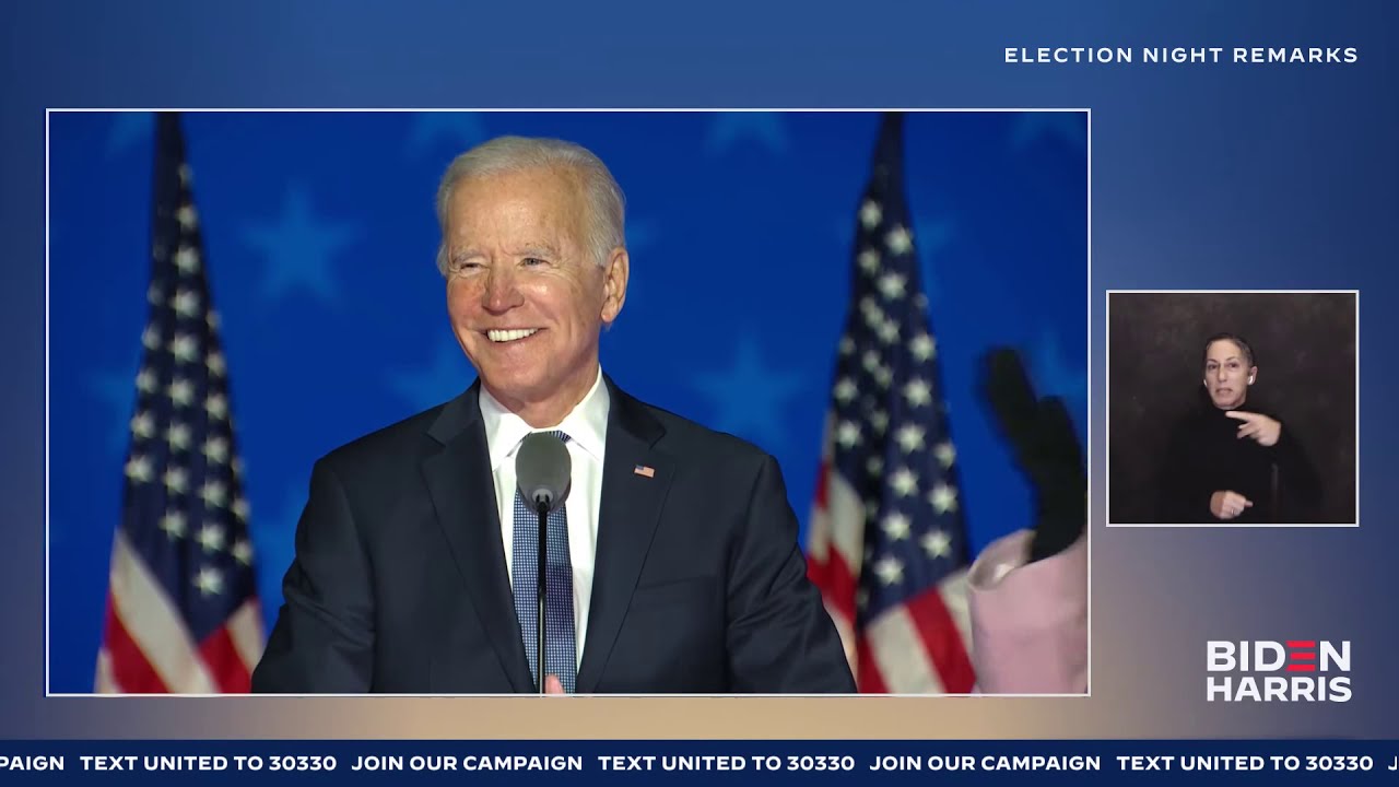 Joe Biden Speaks LIVE on Election Night from Wilmington, Delaware