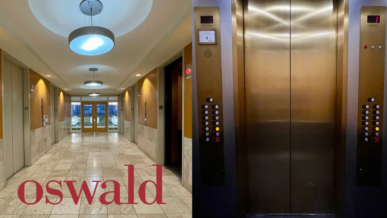 Tastefully Modernized Haughton Traction High-Rise Elevators | Oswald Centre | Cleveland, OH