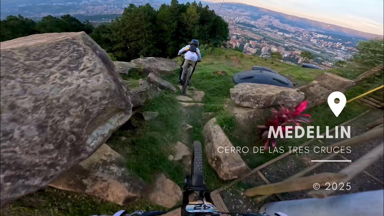 POV: CERRO DE LAS TRES CRUCES FULL RUN 2025! - DOWNHILL MEDELLIN.