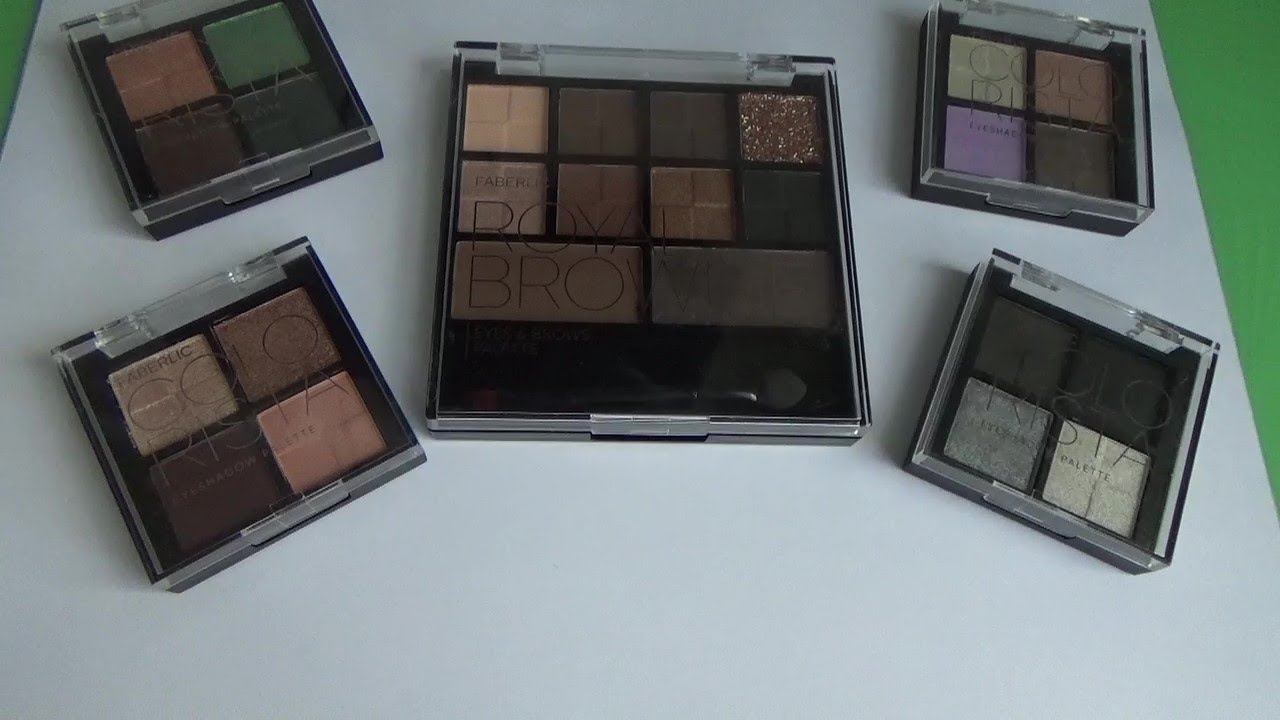 Новые палетки теней в Фаберлик 14 2024( свотчи оттенков)