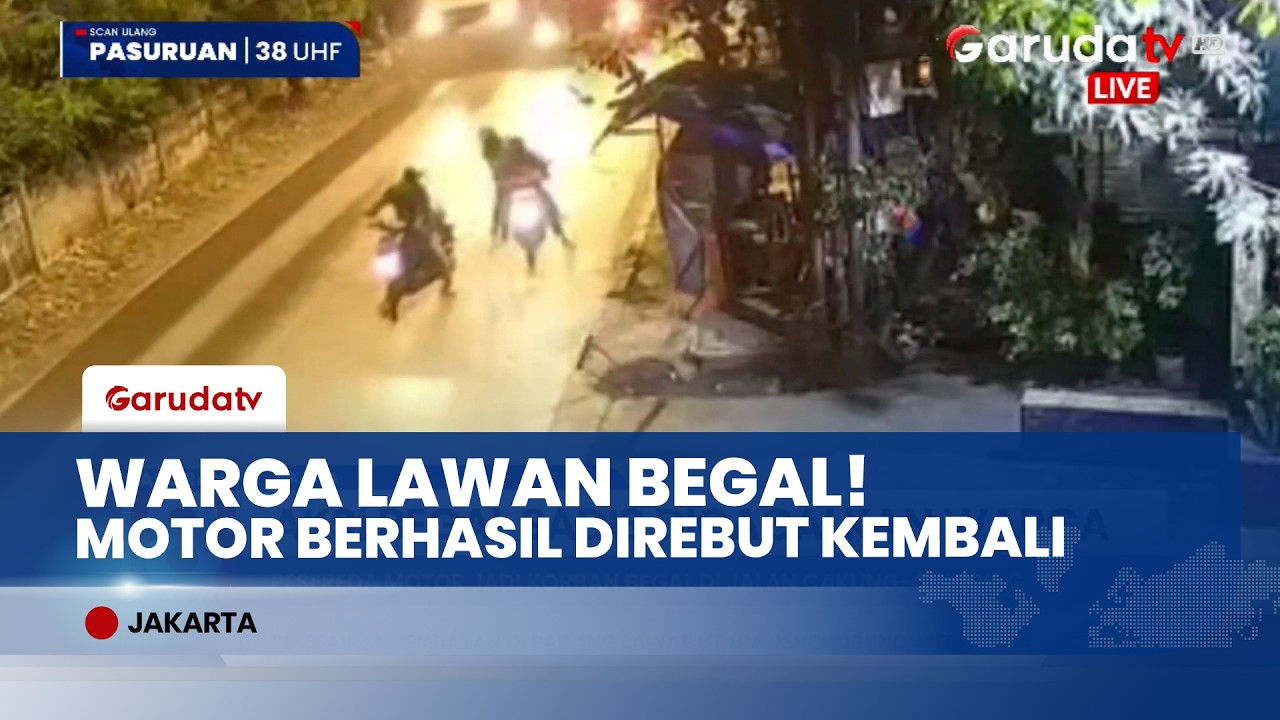 Dramatis! Warga Cakung Gagalkan Aksi Begal Sadis Bersenjata Tajam, Pelaku Kocar-kacir!