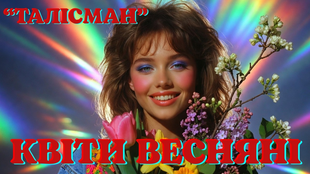 Проєкт Талісман — Квіти весняні 💐 Українське ретро-диско | Пісня-привітання зі святом весни