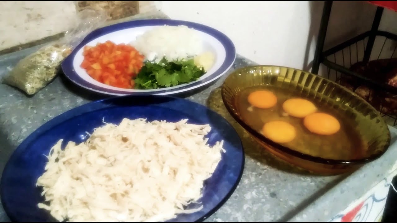 Omelete de frango mais fácil do mundo