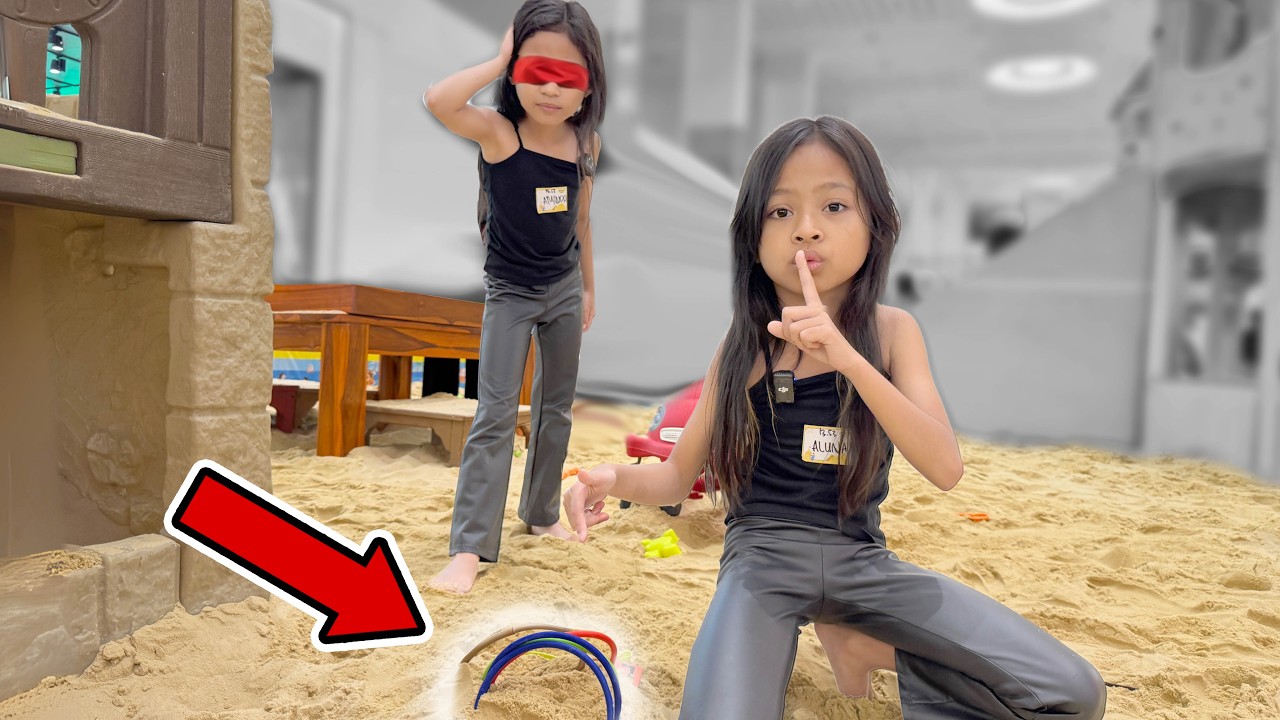 SEMBUNYIIN GELANG AMANDA DI DALAM PASIR!! DIA BINGUNG NYARINYA!!