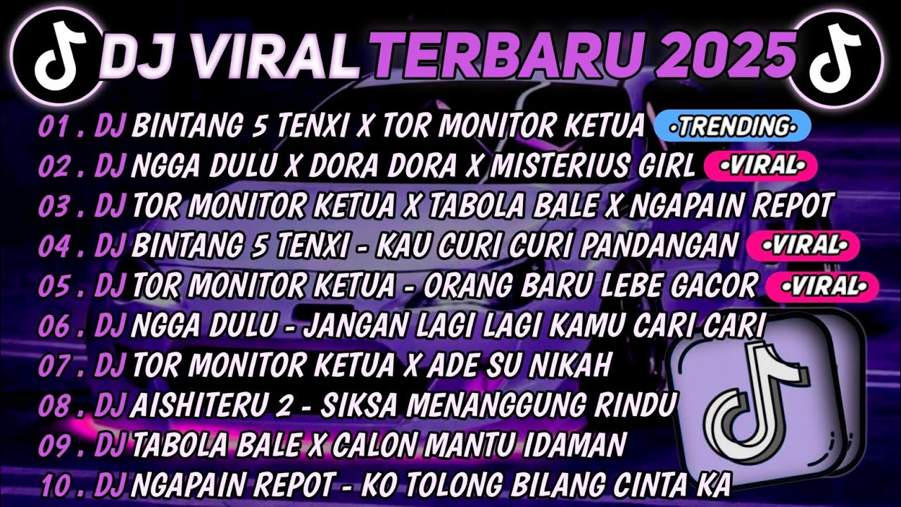 DJ TIKTOK TERBARU 2025🎵DJ BINTANG 5 TENXI X TOR MONITOR KETUA🎵DJ NGGA DULU X DORA DORA || FULL ALBUM
