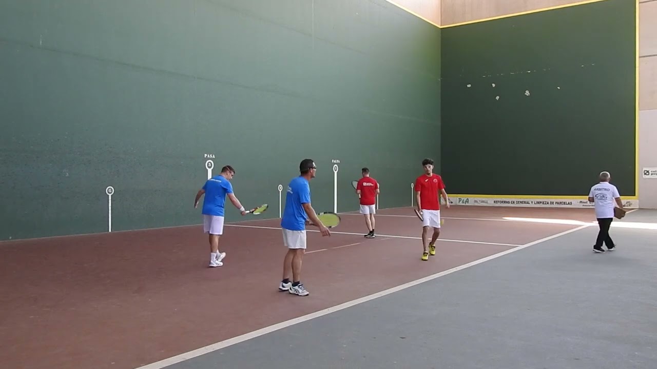 Frontenis Valencia  Final  Master  1ªDv (15-6-24)  Adrian F -- Pedro   1er set