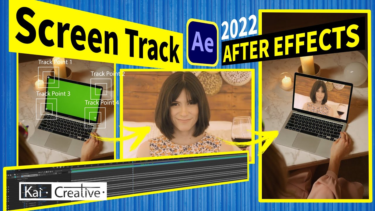 How To track Anything into your Screen in After Effects 2022 | KaiCreative