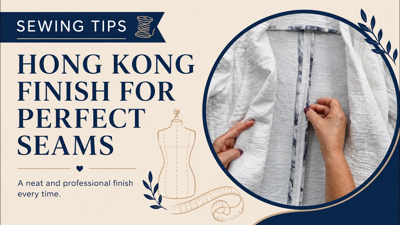 How to sew a Hong Kong seam finish