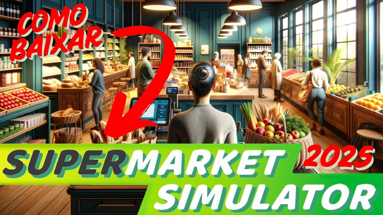 🔥 COMO BAIXAR SUPERMARKET SIMULATOR 2025 ATUALIZADO ✅ PC FRACO | DOWNLOAD RÁPIDO E FÁCIL!
