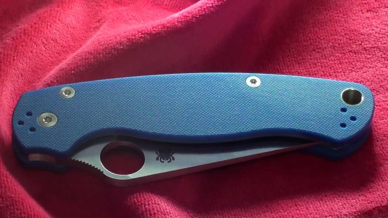 Первый обзорчик  Spyderco Para-military 2 M390