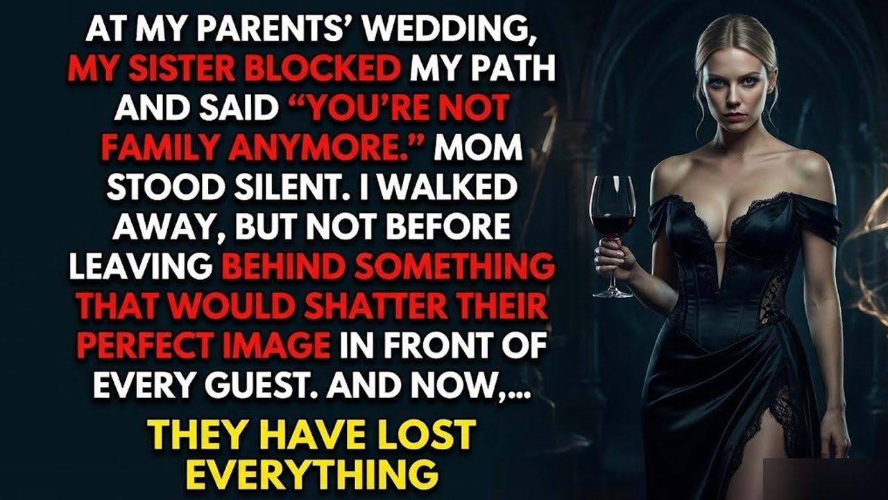 At my parents' wedding, my sister said, 