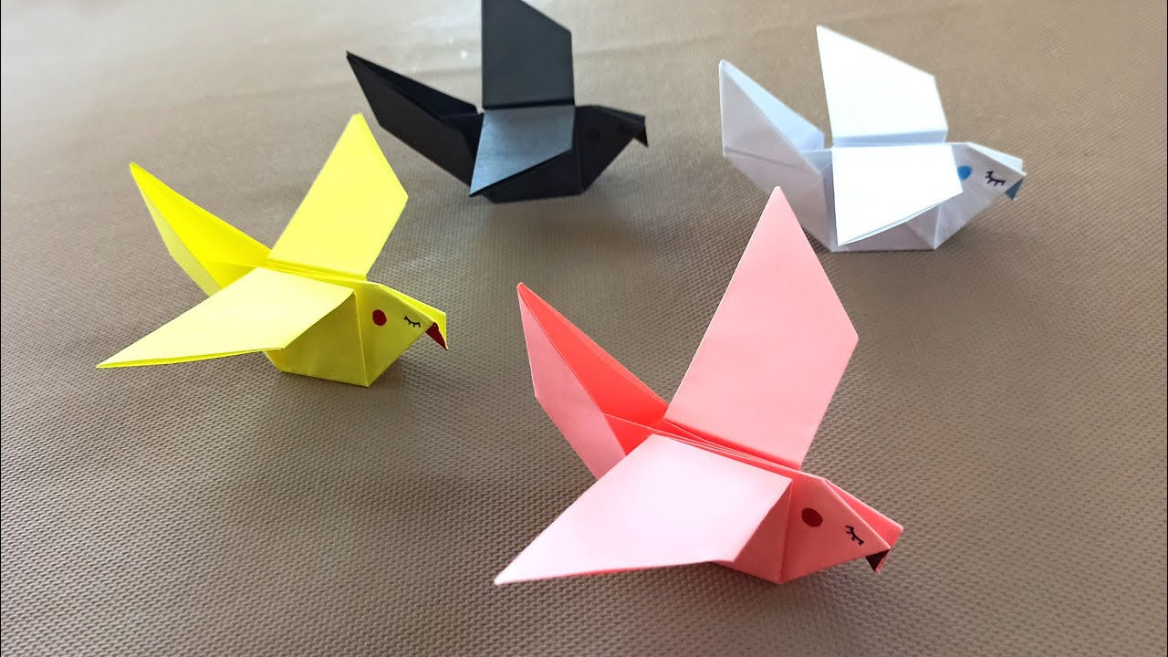 Kağıttan Kuş Yapımı | Kolay Origami Kuşu Nasıl Yapılır | How to Make an Easy Origami Bird