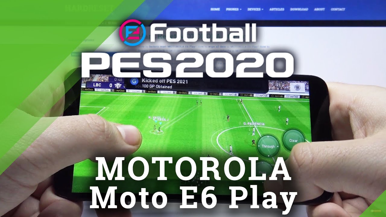 Pro Evolution Soccer Gameplay on Motorola Moto E6 Play - PES Mobile Game Test