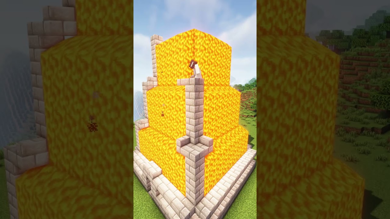 Minecraft Lava House🏠 #shorts
