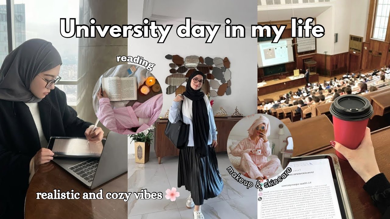 College Life as a Countryside Girl: GRWM, Bus Rides, Classes & after uni Vibe | نهار معيا فالجامعة🏡🏫