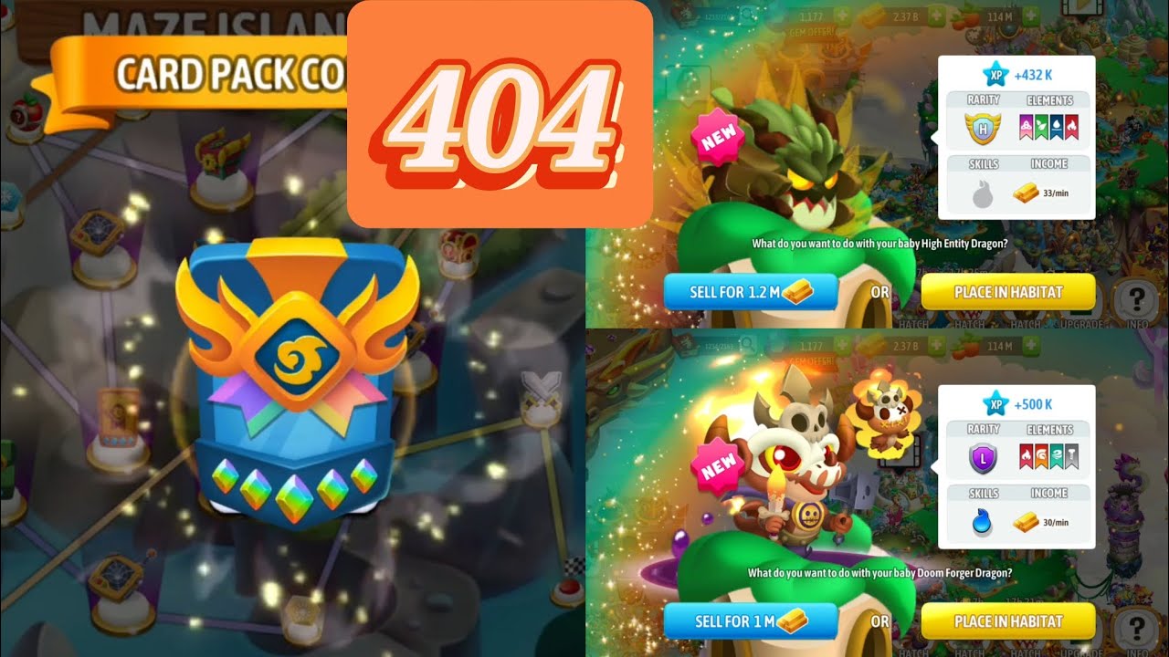 Dragon city Season10: The Baron Doom Mark Gameplay Part404 Hatch new Doom Forger/ High Entity Dragon