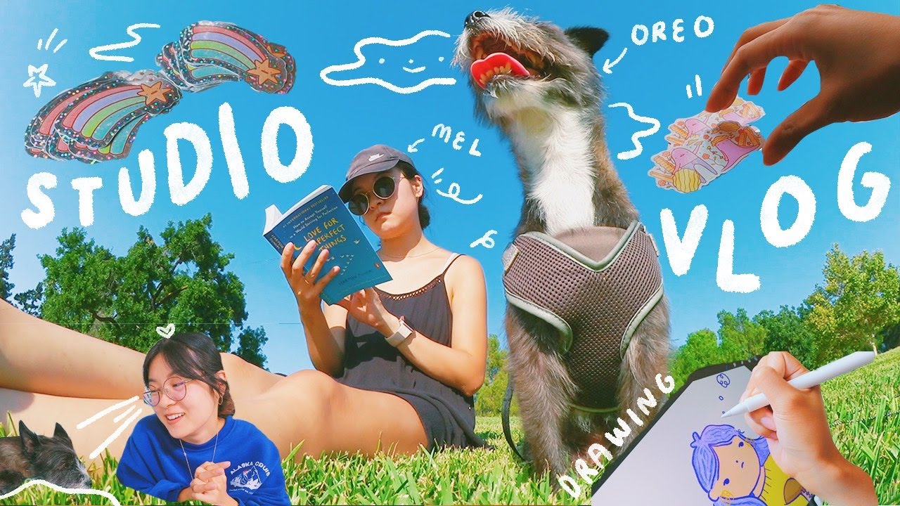 studio vlog 44: 🌞 last shop update of summer, packing orders, oreo's injury :-( 💔🐈‍⬛