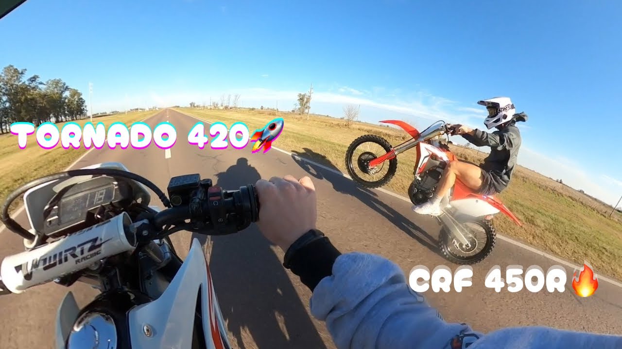 PROBAMOS LA TORNADO 420cc VS CRF 450R DUELO DE MISILES🚀