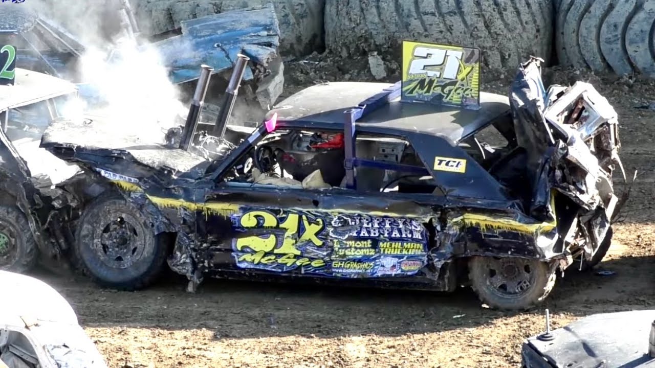 Full Size Championship Feature Demolition Derby V8 Motorswap Old Iron Big Cars Dunbar Pa Fayette