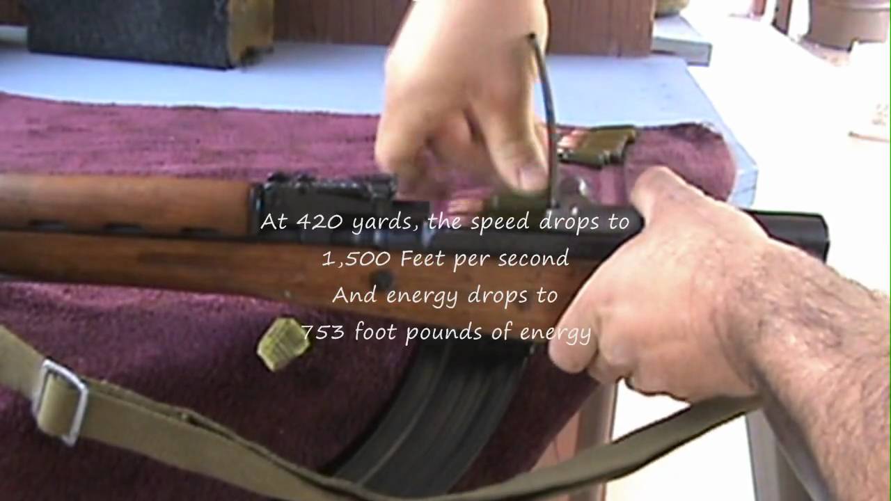 SKS rifle @ 420 yards (Samozaryadnyi Karabin Simonova) rifle