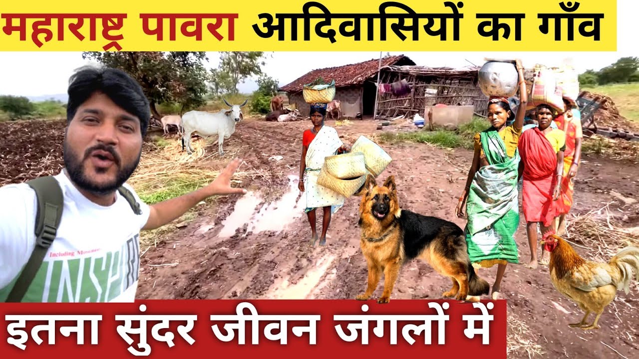 Poor tribal people life in Maharashtra forest||Tribal village life||Maharashtra adiwasi gaon