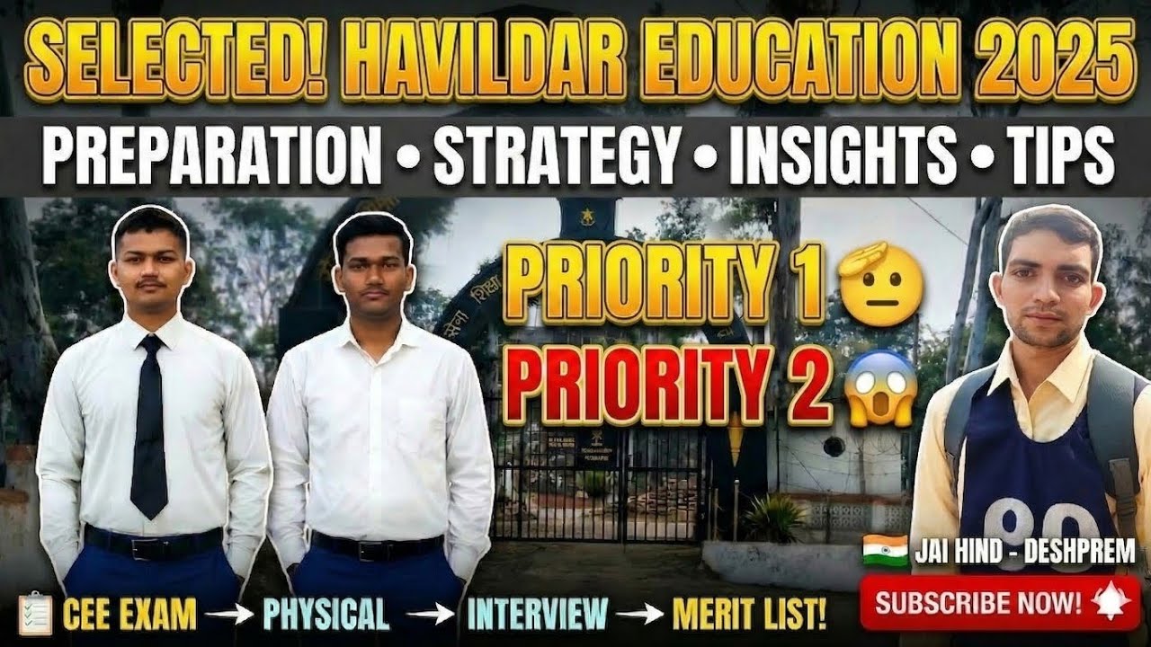Live Meeting with Selected Candidates of Havildar Education 2025 #havildareducation #deshprem #aec 