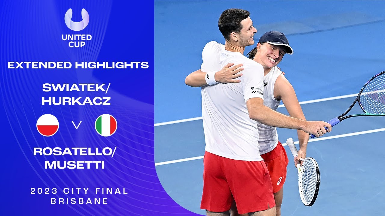 Swiatek/Hurkacz v Rosatello/Musetti Extended Highlights | United Cup 2023 Brisbane Final