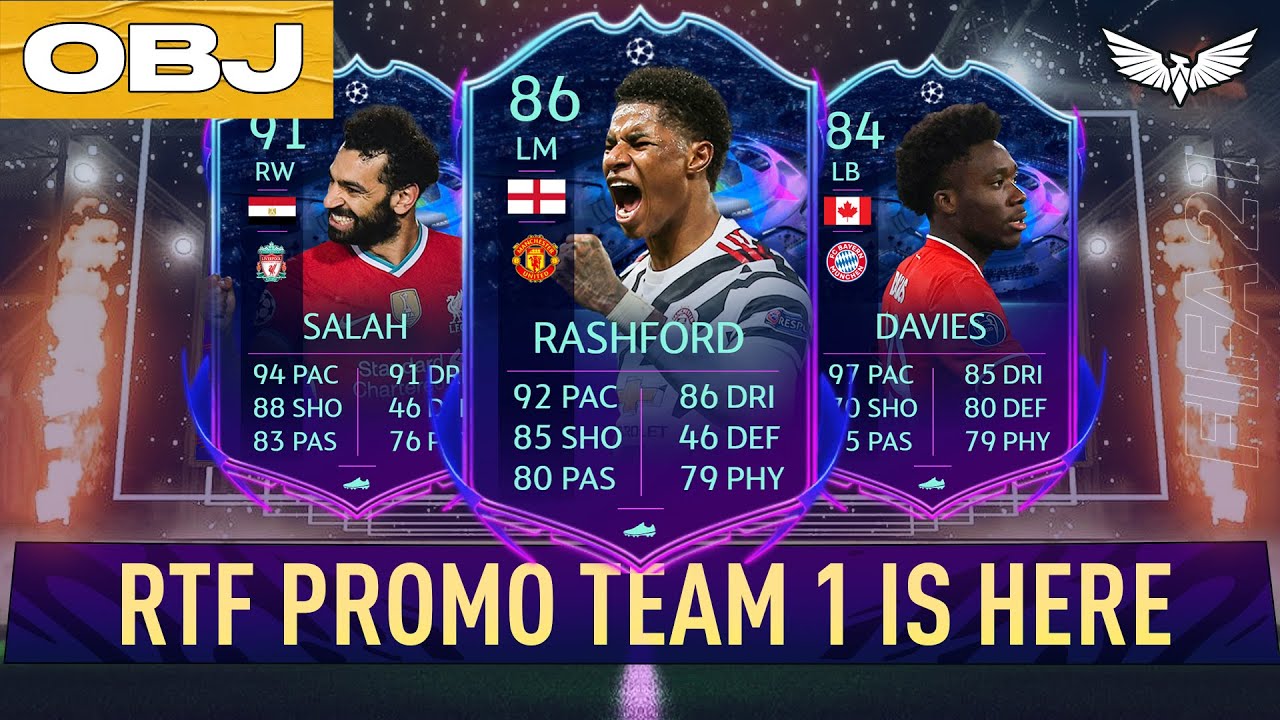 NEW RTTF PROMO CARDS - 6PM CONTENT - FIFA 21 Ultimate Team - ROAD TO THE FINAL RASHFORD, SALAH & CO