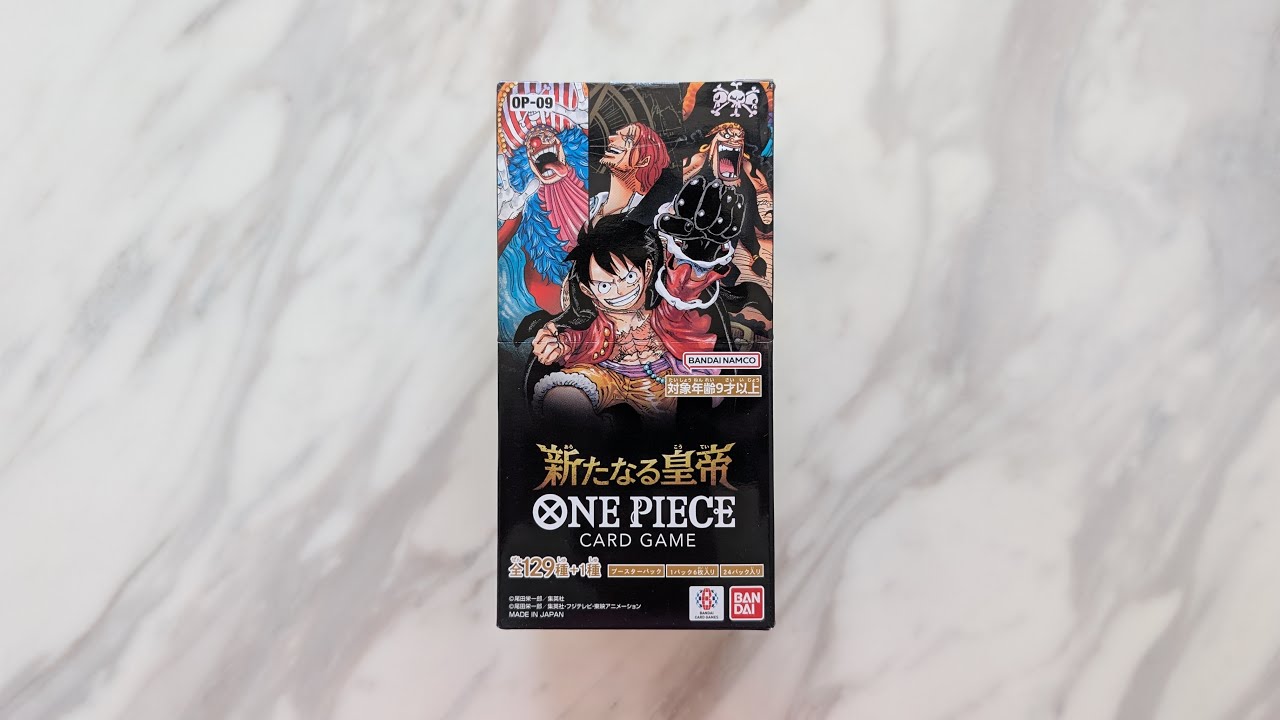 [One Piece] One Piece Card Game OP09 Emperors of the New World Booster Box Unboxing