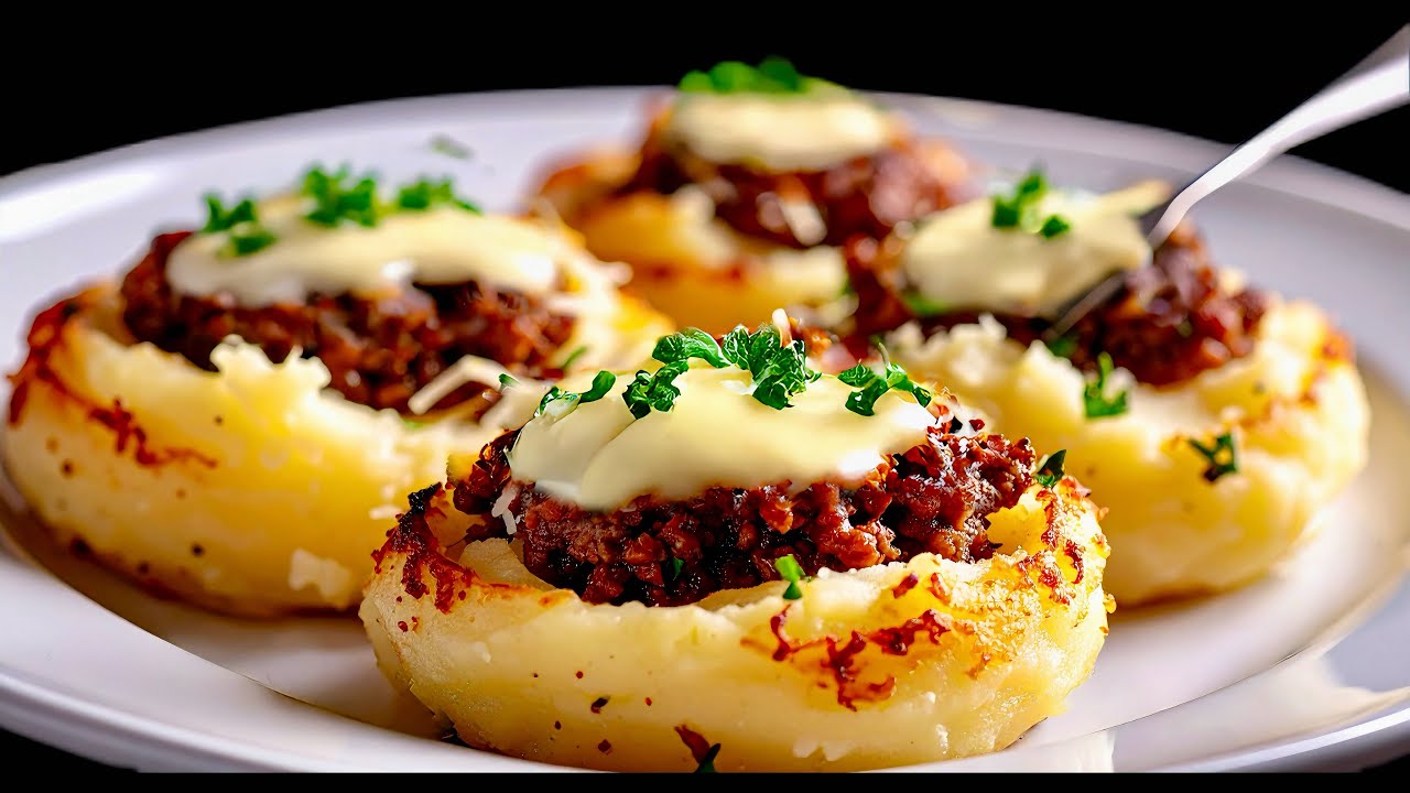 Картофель с рубленным мясом! Это картофельное блюдо невероятное!