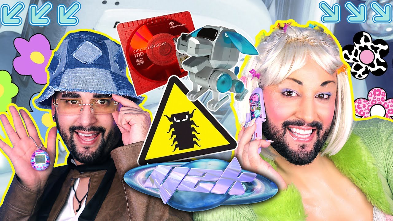 Y2K / Millennium Historically Accurate Skincare & Makeup Routine 💜🖤 The Welsh Twins