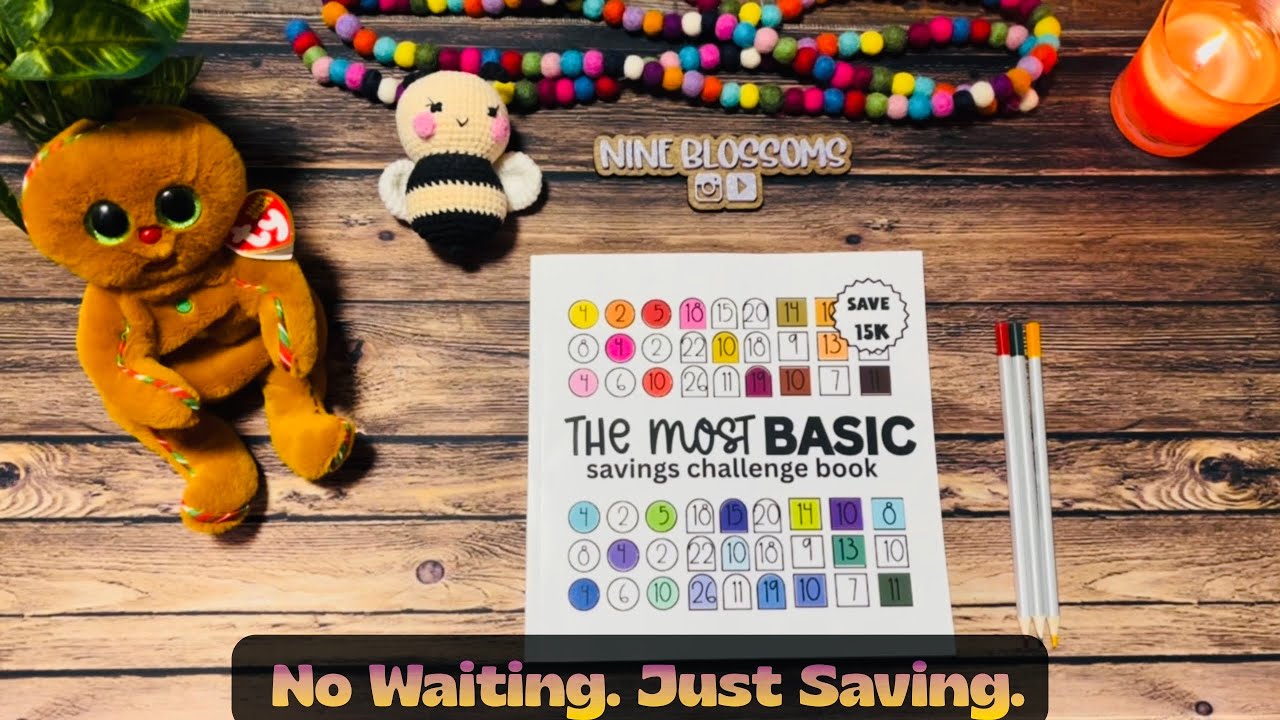 The Most Basic Savings Challenge Book &ndash; An Easy Way to Start Saving Money Today! | Cash Stuffing