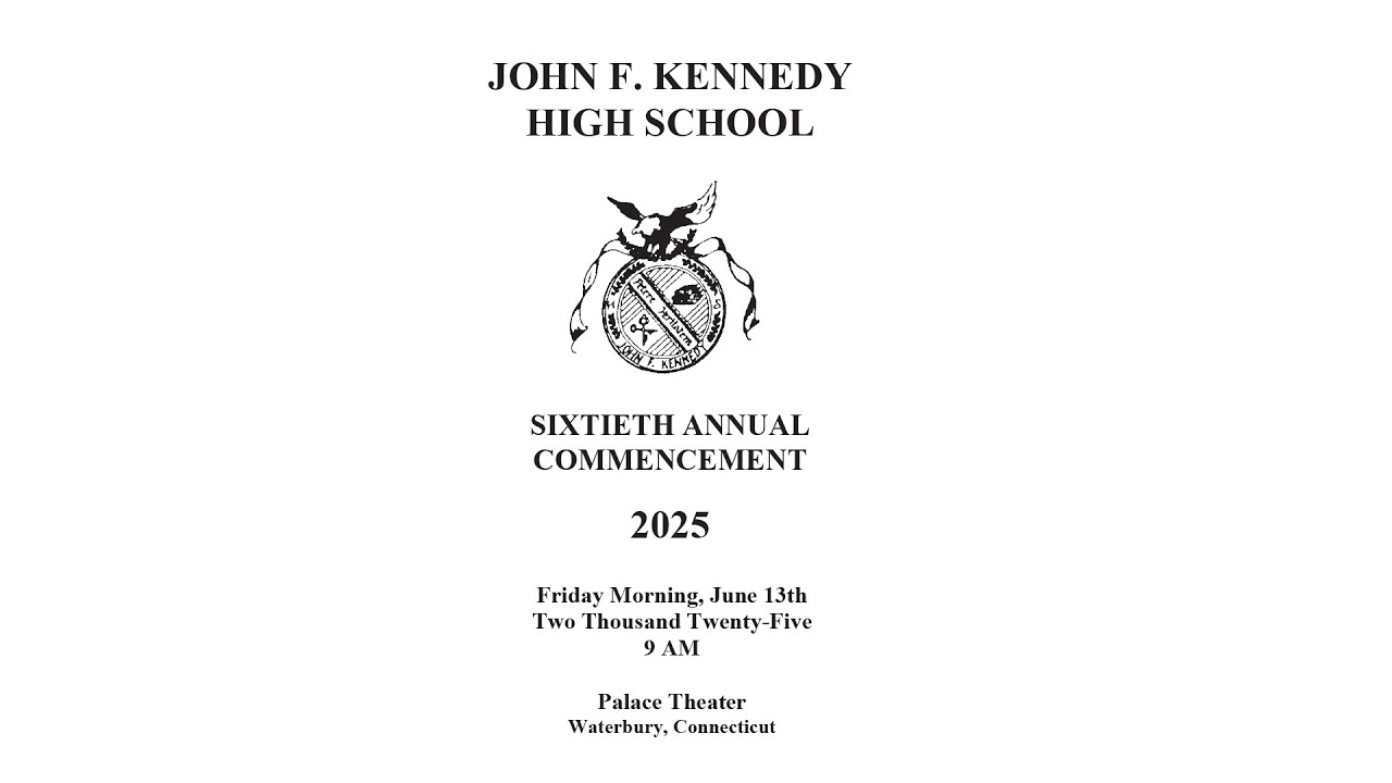 Waterbury John F. Kenney High School Commencement Exercises - June 13, 2025