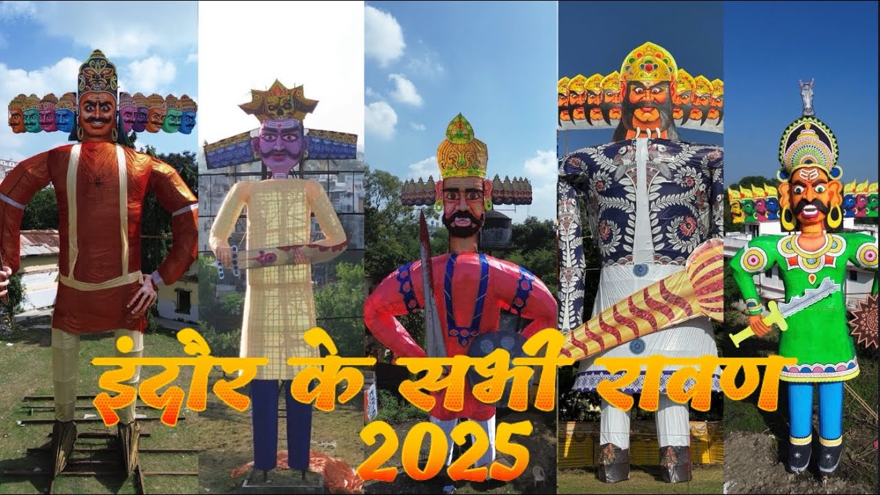 Ravan Of Indore 2025 | इंदौर के सभी रावण | Biggest Ravan Dahan Indore Timing | Indore Dussehra 2025