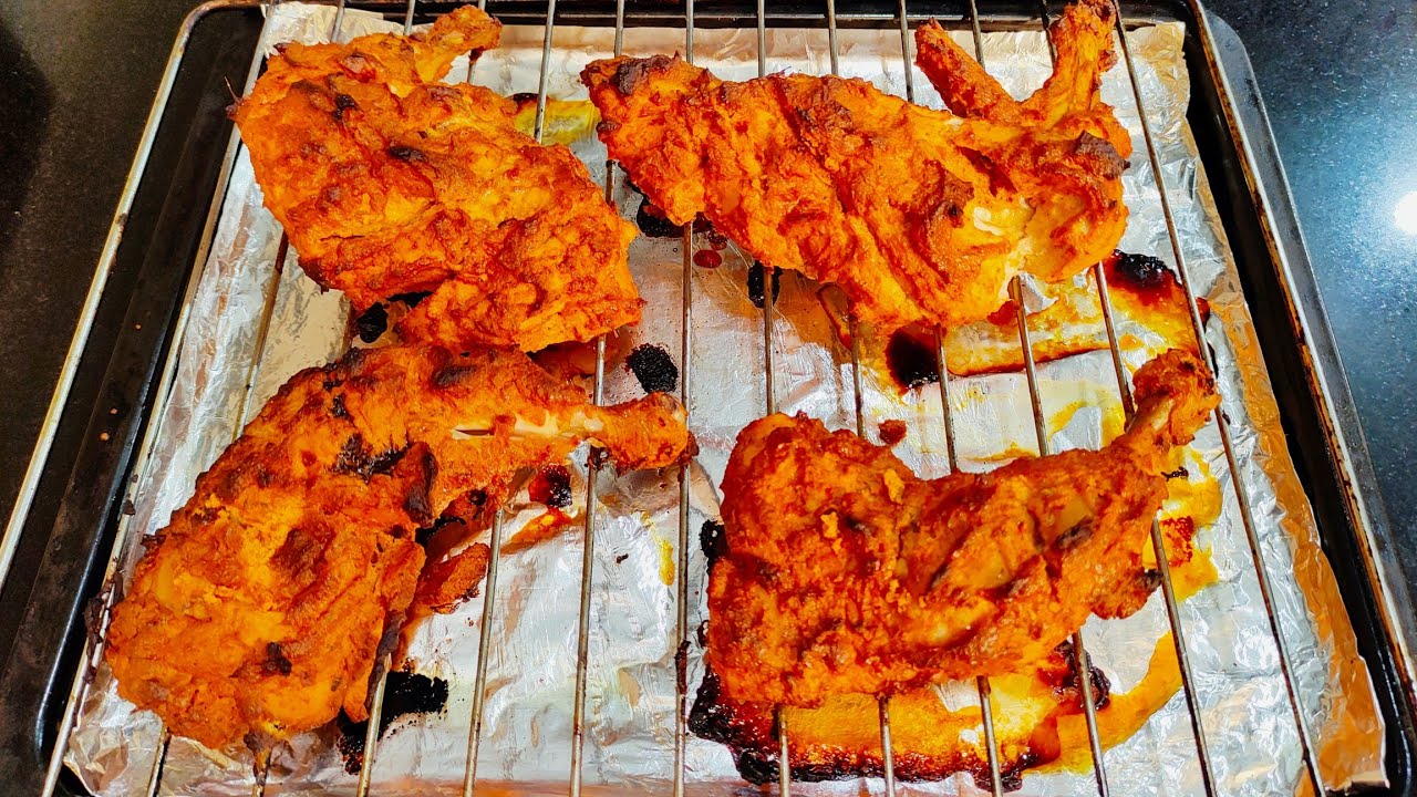Tandoori Chicken in oven Recipe | तंदूरी चिकन | Restaurant Style Tandoori Chicken | Chicken Starters
