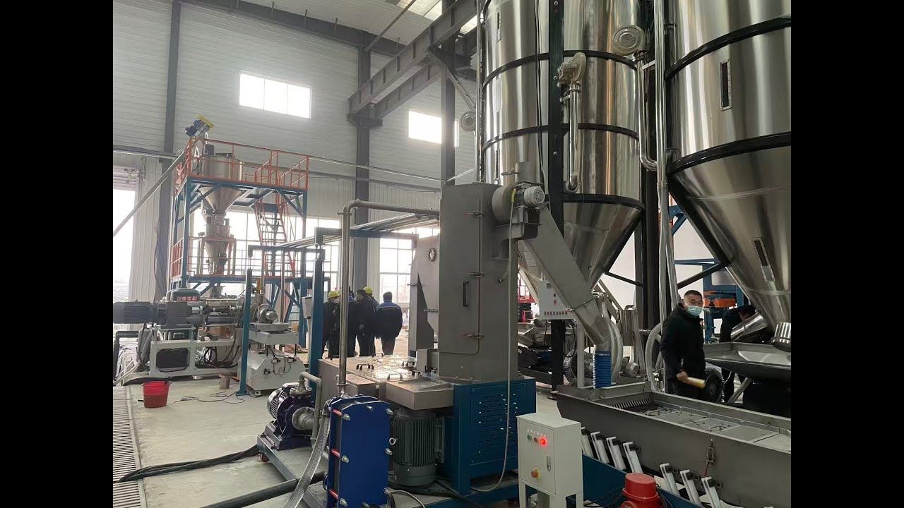 KERKE 3000kg/h Output 95D Triple Screw Extruder, Gravimetric Dosing, Underwater Pelletizer, Packing