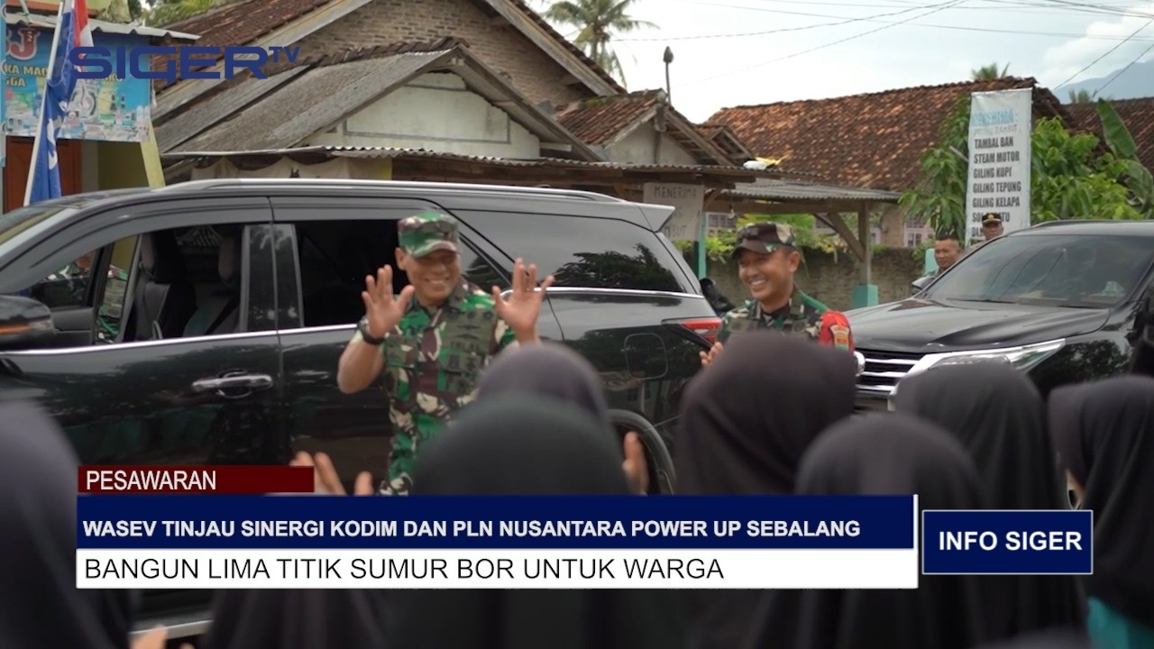 INFO SIGER: WASEV TINJAU SINERGI KODIM DAN PLN NUSANTARA POWER UP SEBALANG  BANGUN 5 TITIK SUMUR BOR